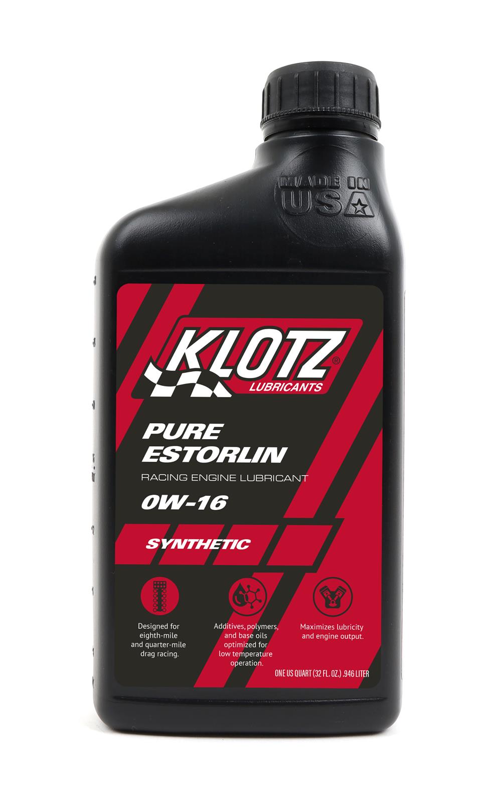 PURE ESTORLIN® DRAG RACING SYNTHETIC ENGINE LUBRICANT 0W-16