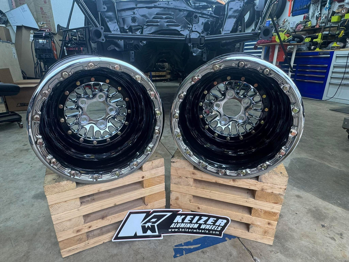 Keizer Aluminum Racing Wheels "Veelvoud"  Double Beadlock, Polished