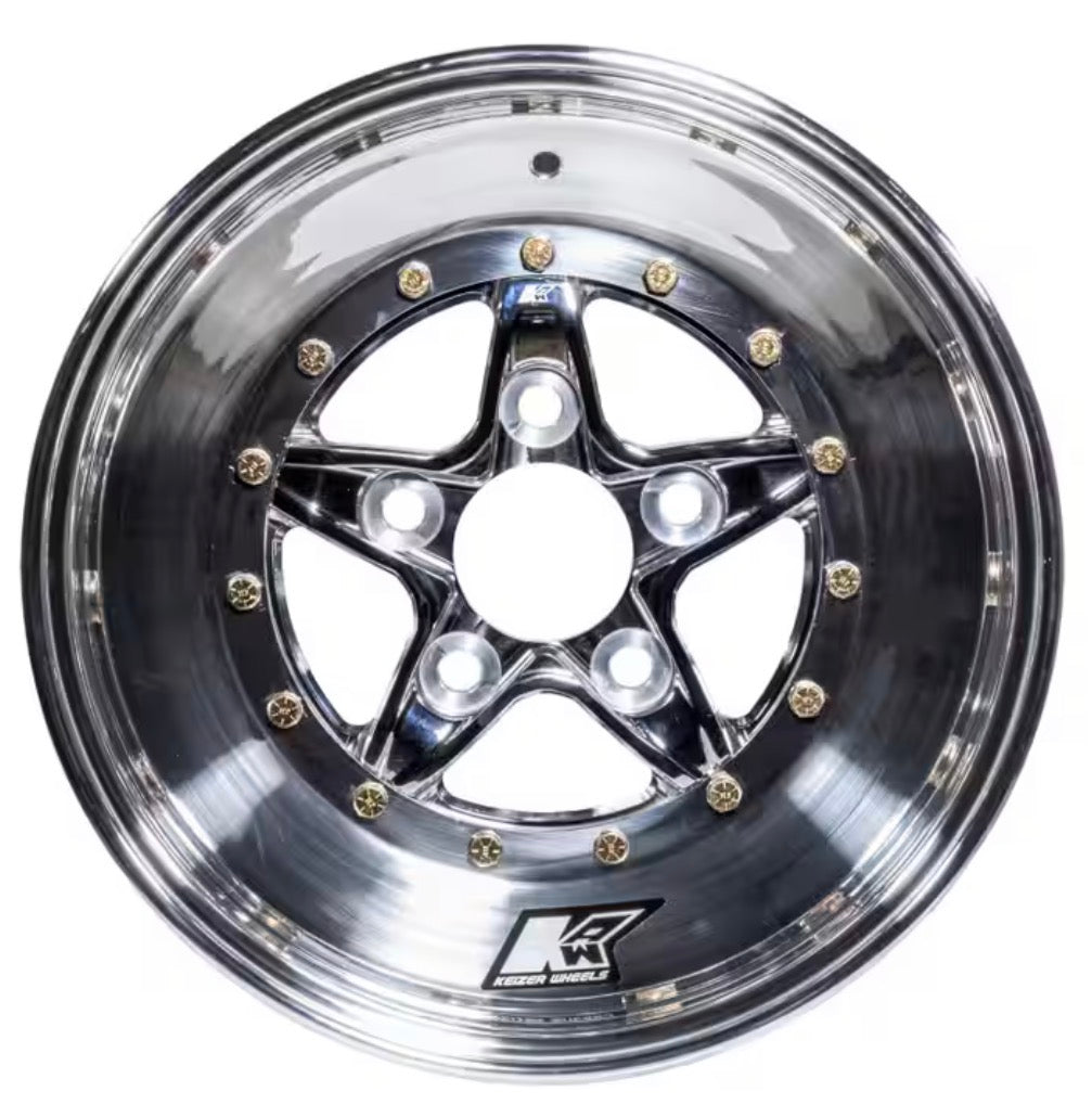 Keizer Aluminum Racing Wheels "Verbrand"  Non Beadlock, Polished Finish
