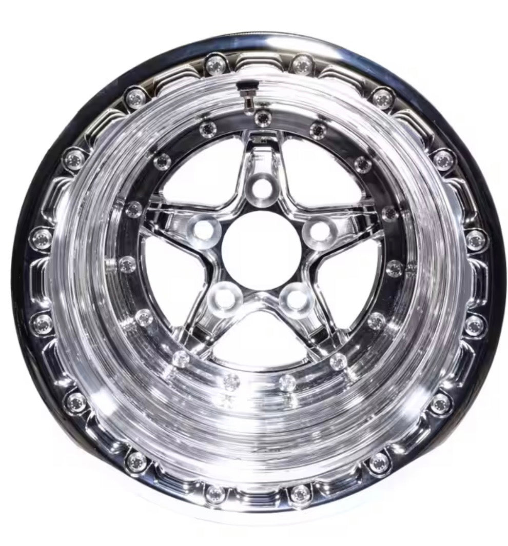 Keizer Aluminum Racing Wheels "Verbrand"  Single Beadlock, Polished