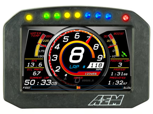AEM CD-5F Carbon Flat Panel Non-Logging/ Non-GPS Display Part #  30-5600F
